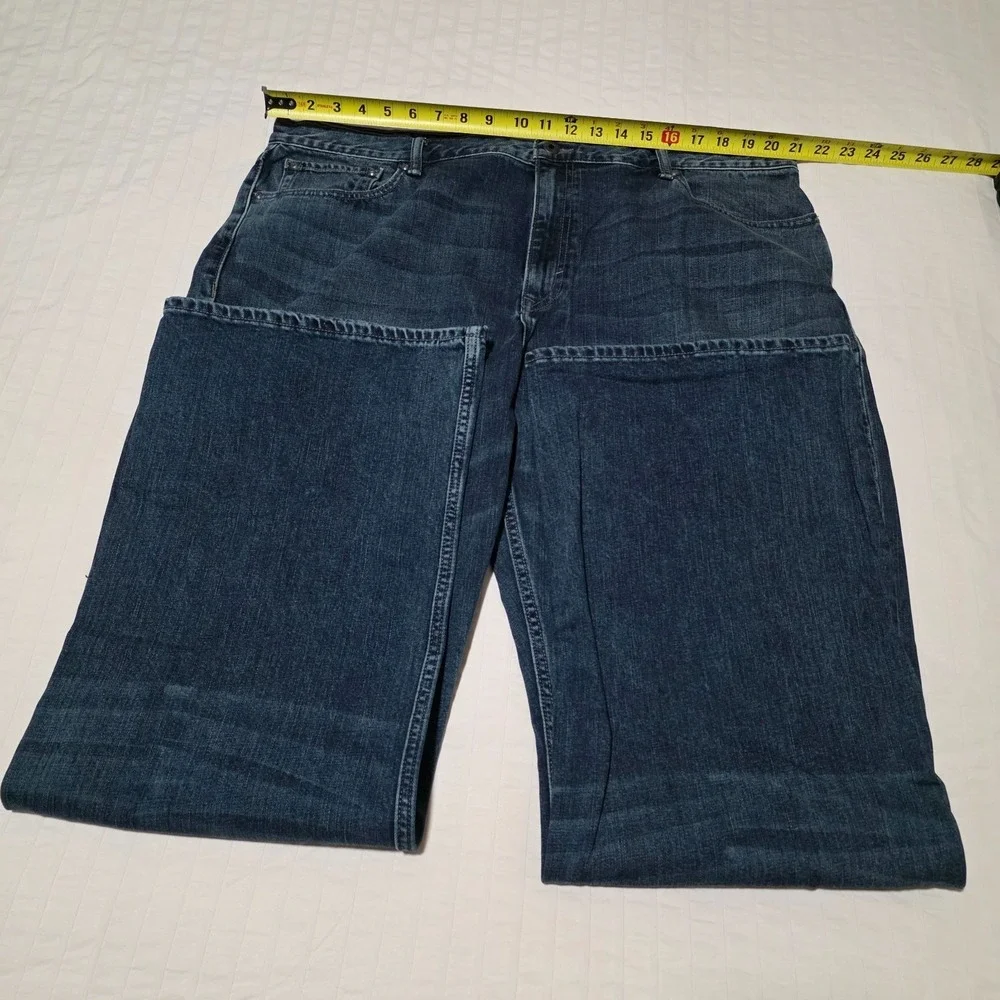 Banana Republic Traveler Mens 40x34‎ Straight Fit Denim Jeans Blue